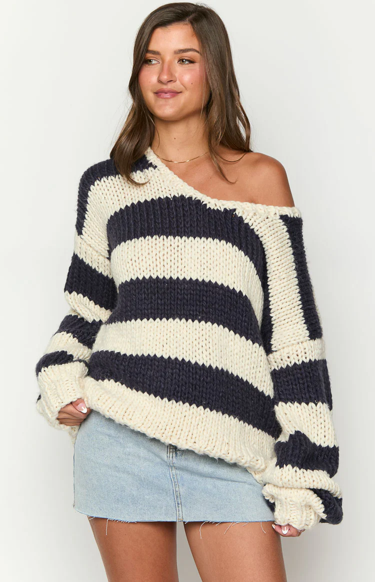 Striped Knit Sweater